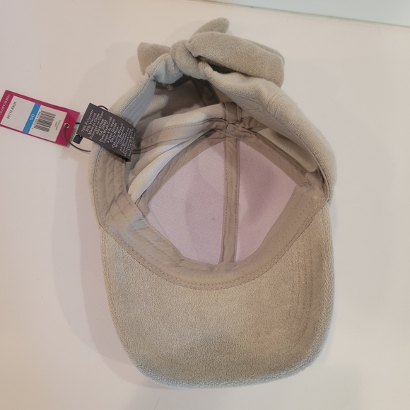 NWT Vince Camuto Terry Baseball Cap with Bow in Back - Picture 8 of 10